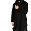 Mens Long Hooded Cardigan Long Sleeve Thin Cardigans Ruffle Shawl Collar Lightweight Drape Cape Overcoat Pockets