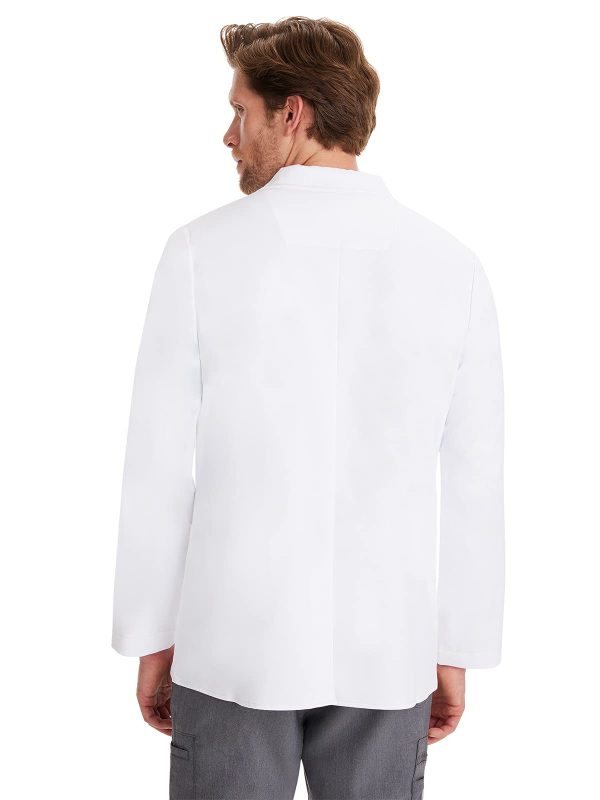 Medical Lab Coat Leo White Coat with 5 Pockets, Soft & 2-Way Stretch Fabric 5150