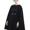 Cape Coat Women Hooded Poncho Cloak Vintage Plus Size Outwear Winter