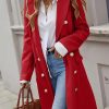 Womens Long Wool Coat for Women Fall Winter Trench Coat Trendy Jackets