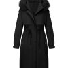 Women's Plus Size Parka Jacket Long Winter Warm Hooded Zipper Coat D-3108plus Red 5X