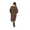 Women's Faux Shearling Maxi Double Breasted Coat