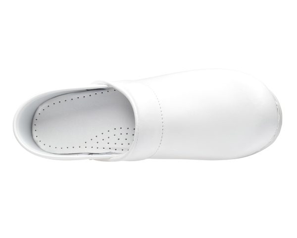 PU-Coated Leather Clogs for Women - Arch Support, Durable, Closed-Back, APMA-Approved Slip-On Shoes