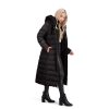 Nellie Long Coat for Women-Insulated Jacket with Removable Faux Fur Trim