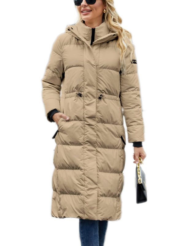 Long Winter Down Coats for Women with Hood Puffer Jacket Womens Lightweight Down Jacket with Pocket