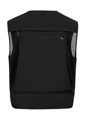 Men's Summer Fishing Vest Multi Pockets Casual Vests Waterproof Quick Dry Outdoor Mountain Photography