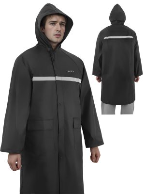 Men's rain jackets & ponchos Long raincoats for men and women Waterproof hooded rainwear for adults Lightweight outdoor