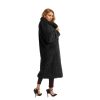 Women Faux Fur Winter Coats Comfort Warm Outerwear Open Front Long Cardigan Overcoat Jacket