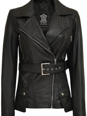 Long Leather Jacket Women - Real Lambskin Leather Jacket & Coats For Women