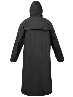 Long Raincoat for Adult Waterproof Lightweight Rain Jacket Reusable Rainwear