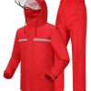 Rain Suit Waterproof Jacket and Trouser Suit Raincoat for Men and Women Outdoor All-Sport Breathable Anti-storm