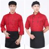 Unisex Chef Coat Long Sleeves/Short Sleeves Double-Breasted Kitchen Chef Uniform
