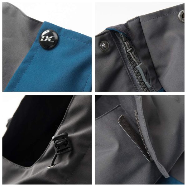 Men's Hooded Waterproof Jacket Lightweight Rain Jacket Outdoor Casual Sportswear