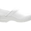 PU-Coated Leather Clogs for Women - Arch Support, Durable, Closed-Back, APMA-Approved Slip-On Shoes