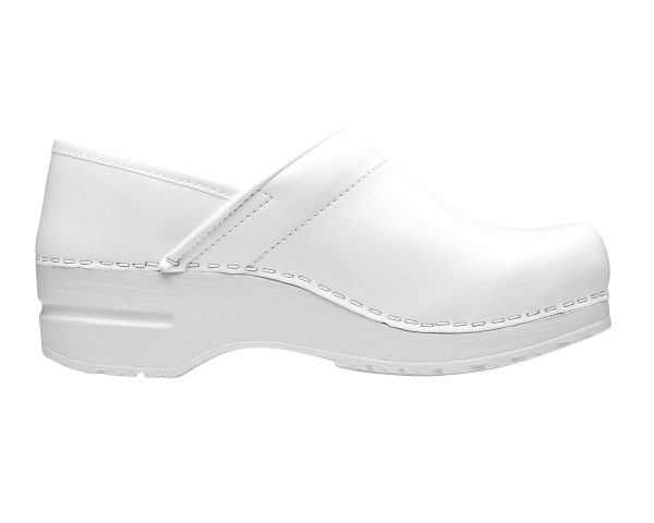 PU-Coated Leather Clogs for Women - Arch Support, Durable, Closed-Back, APMA-Approved Slip-On Shoes
