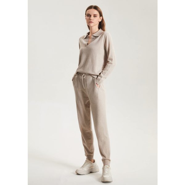 Womens Cashmere Sweatpants High Waisted Baggy Pants with Pockets Home Fall Bottom Joggers for Women Keep 37.5°Warm