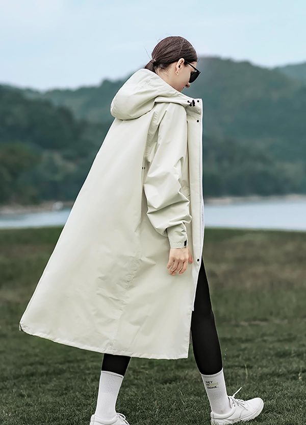 Men's rainproof jacket with hood, waterproof, lightweight, activity long women's multi-functional raincoat