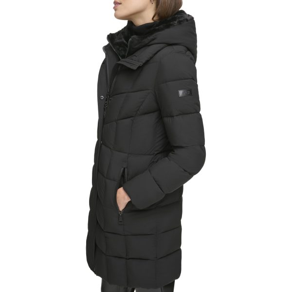 Womens Bib-front Long Puffer