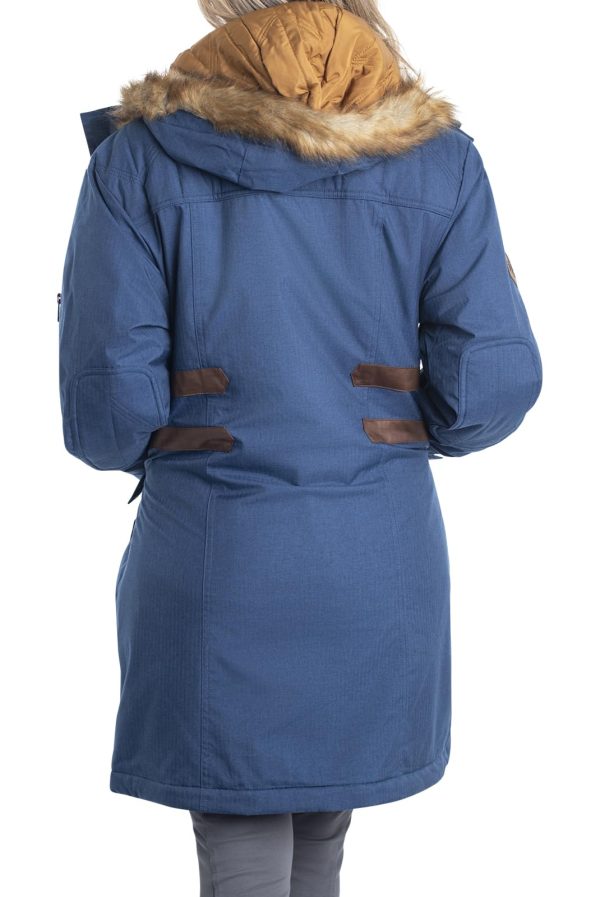 Women's Water Resistant Anchorage Parka Winter Coat with Removable Hood