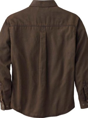 Journeyman Shirt Jacket Flannel Lined Shacket for Men Water-Resistant Coat Rugged Fall Clothing