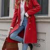 Womens Long Wool Coat for Women Fall Winter Trench Coat Trendy Jackets