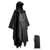Waterproof Rain Poncho for Men Women Lightweight Rainwear Reusable Raincoat for Hiking Camping Emergency Rain Coat
