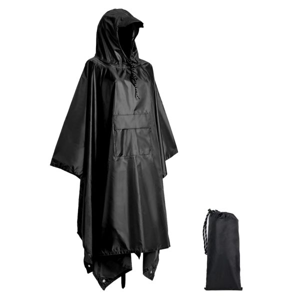 Waterproof Rain Poncho for Men Women Lightweight Rainwear Reusable Raincoat for Hiking Camping Emergency Rain Coat