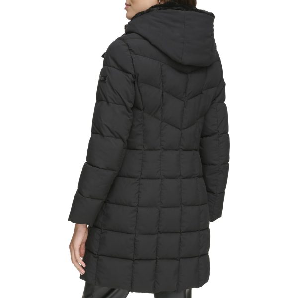 Womens Bib-front Long Puffer