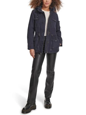Women's Lightweight Cotton Military Jacket (Standard & Plus Sizes)