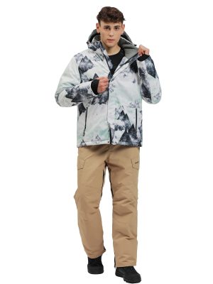 Men's Ski Suit Waterproof Snowsuit Winter Ski Jacket and Pants Set Outdoor Warm Snow Snowboard Suit