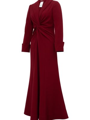 Womens Twist-Front Maxi Coat