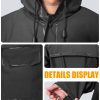 Long Raincoat for Adult Waterproof Lightweight Rain Jacket Reusable Rainwear
