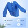 10-50 Pack Disposable Lab Jackets, SMS Medical Jackets/Coats for Men and Women, Knit Cuffs & Collar, 3 Pockets