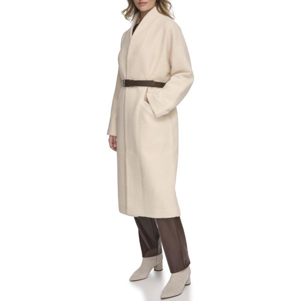 Women's Long Coat with Belt