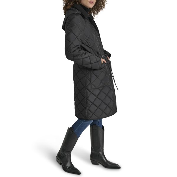 Women's Corduroy Collar Long Quilt