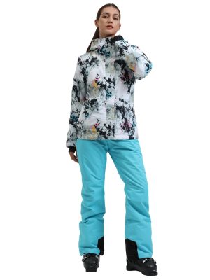 Women's Ski Jacket and Pants Waterproof Windproof Snowsuit Snowboarding Coat Insulated Warm Winter