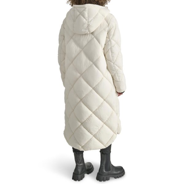 Women's Hooded Diamond Quilt Long
