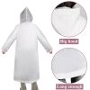 12 Pack Rain Ponchos for Adults, Reusable Raincoat with Drawstring Hood, Portable EVA Rain Jackets for Women Men, Waterproof