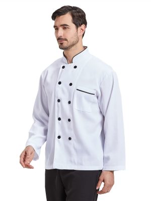 Unisex Chef Coat Kitchen Short/Long Sleeve Chef Jacket for Men and Women CFM0001