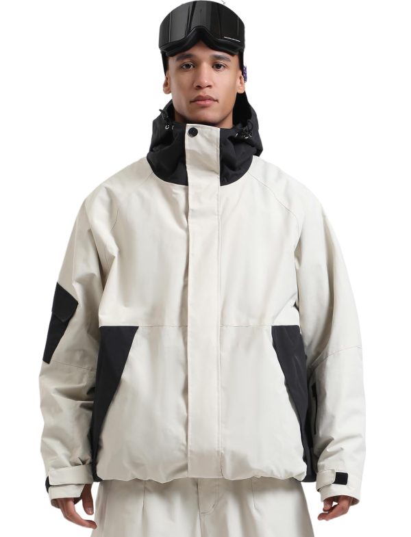 Mens Womens Ski Jacket Baggy Snowboard Coat Waterproof Insulated Snow Hoodie Loose Fit For Winter Outdoor Sports