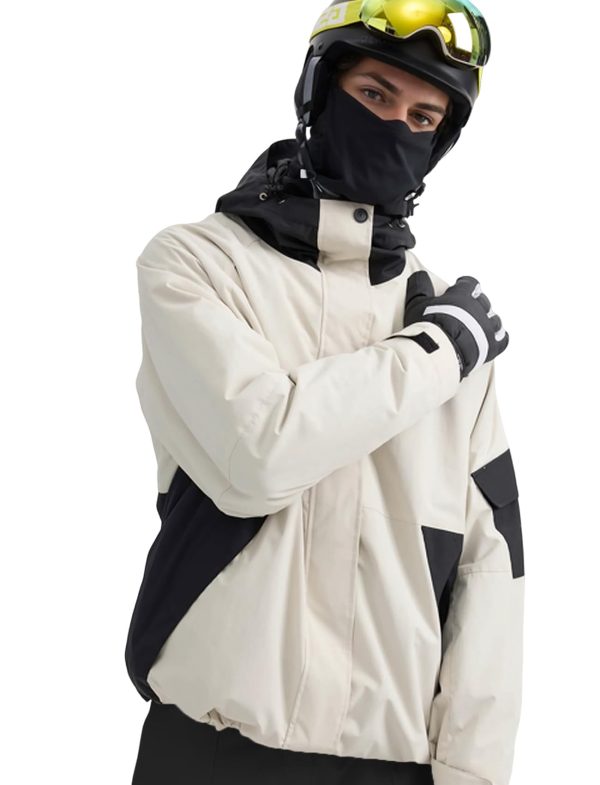 Mens Womens Ski Jacket Baggy Snowboard Coat Waterproof Insulated Snow Hoodie Loose Fit For Winter Outdoor Sports