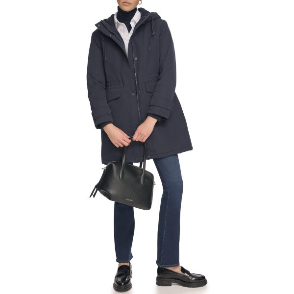 Women's Long Water-Resistant Rain Jacket