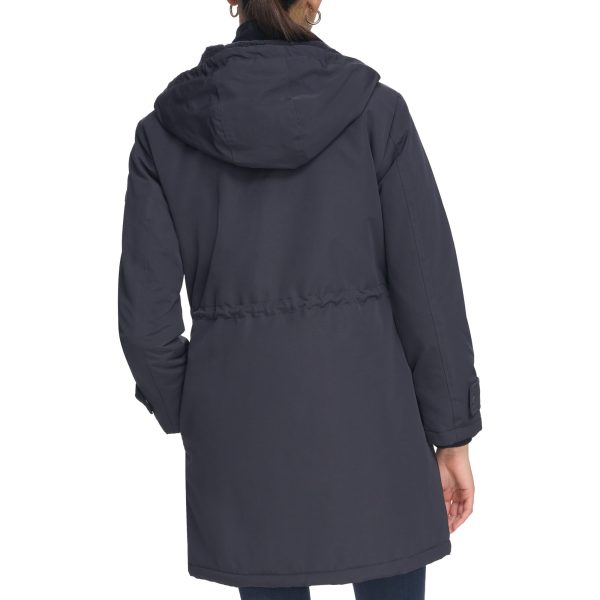 Women's Long Water-Resistant Rain Jacket