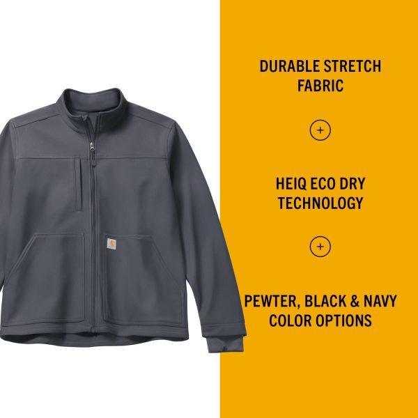 Scrubs C80023 Men's Rugged Flex® Modern Fit Bonded Fleece Jack