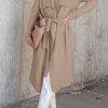 Women's Casual Long Sleeve Draped Open Front Knit Long Cardigan Sweater Outwear Coats with Pocket