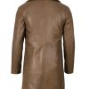 Leather Coat Men - Stylish Car Coat Long Leather Jacket Men
