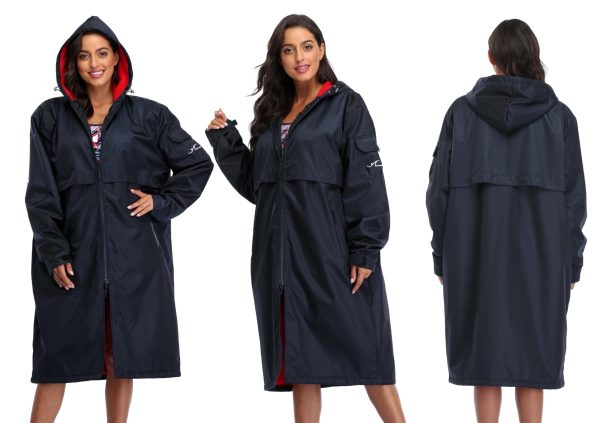 100% Waterproof Swim Parka, Hooded Warm Scuba Coat Surf Jacket for Men and Women