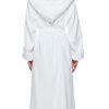 Womens Soft Twist Hooded Full Length Turkish Cotton Long Bathrobe