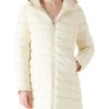 Women Puffer Jacket Reversible Spring and Winter Fashion Warm Quilted Long Hooded Padded Bubble Coat