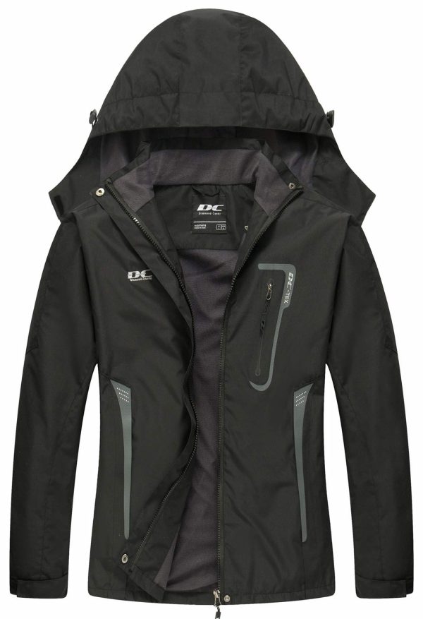 Waterproof Rain Jacket Women Lightweight Outdoor Raincoat Hooded for Hiking skiing
